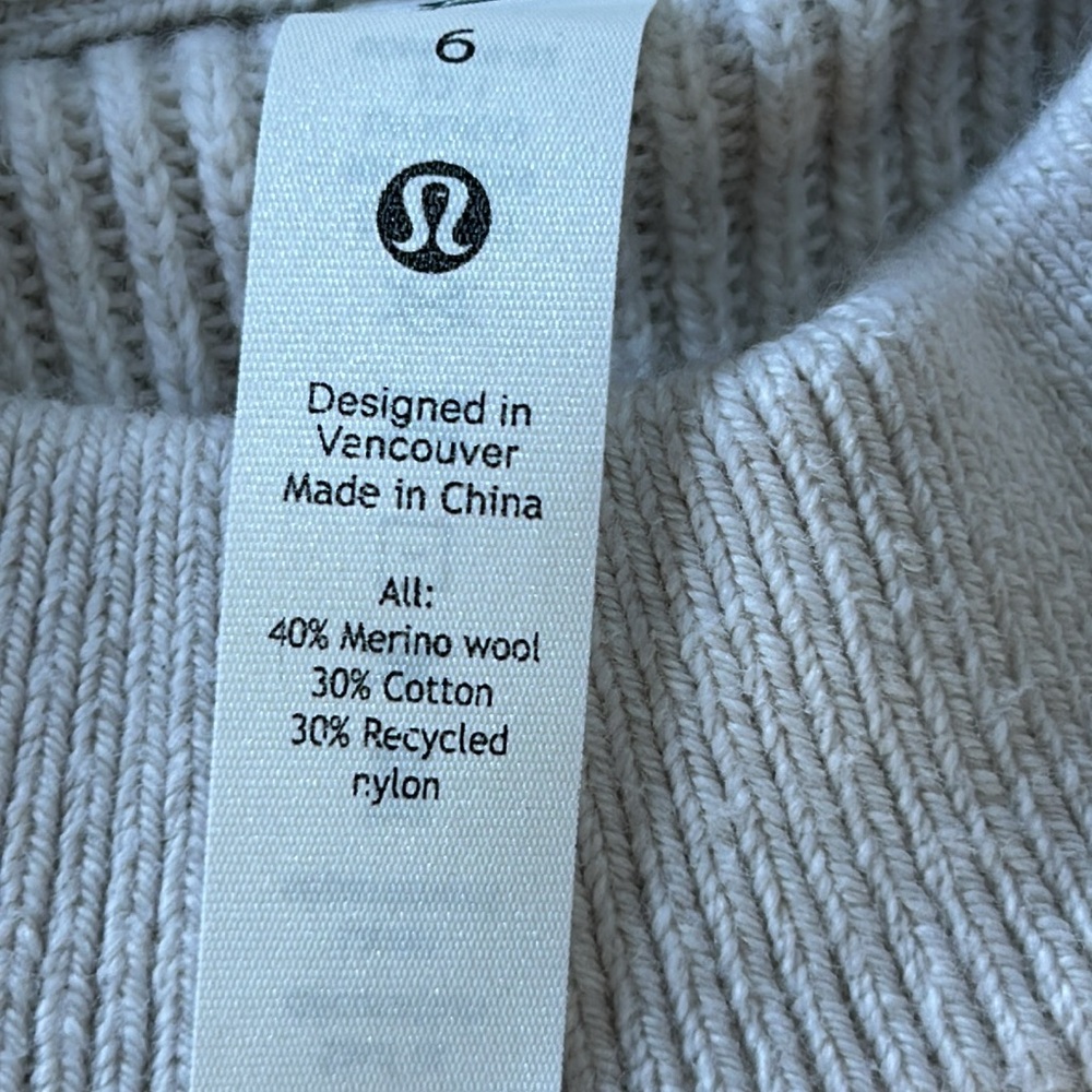 Lululemon Wool Blend Ribbed Pullover Sweater. Spl… - image 5